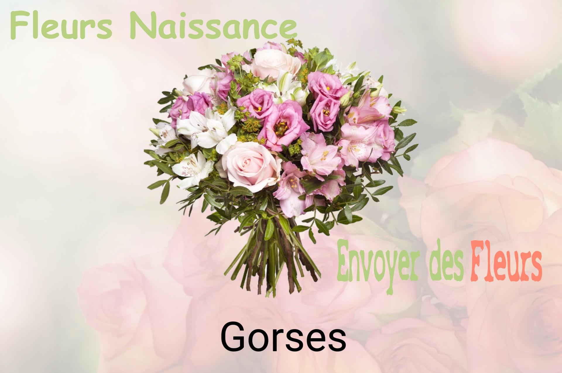 Bouquet de fleurs de naissance livré à Gorses